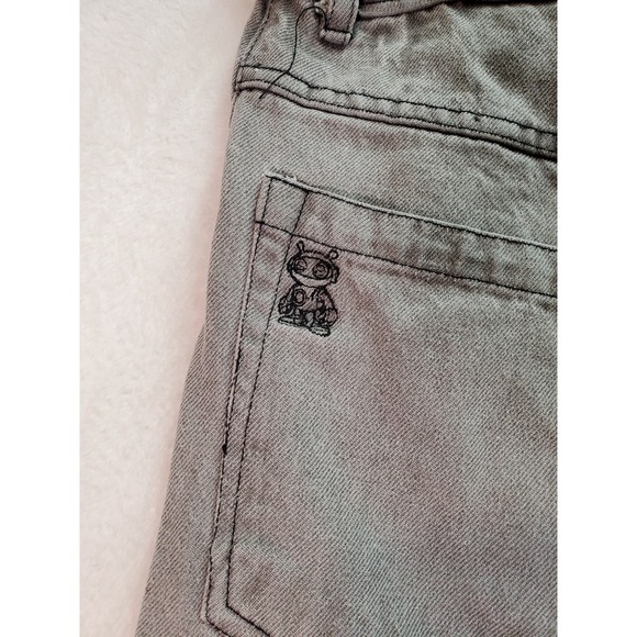 DIGITS 238 Shorts Mens Size 28 Gray Robo Denim 5-Pockets Design Flat Front‎ Logo - Picture 4 of 9